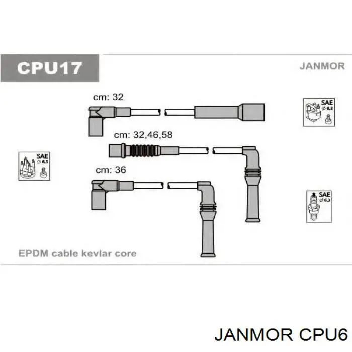 Fios de alta voltagem, kit Janmor CPU6 preço, a partir de 26,31 USD
