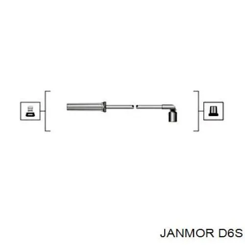 Fios de alta voltagem, kit Janmor D6S preço, a partir de 22,25 USD