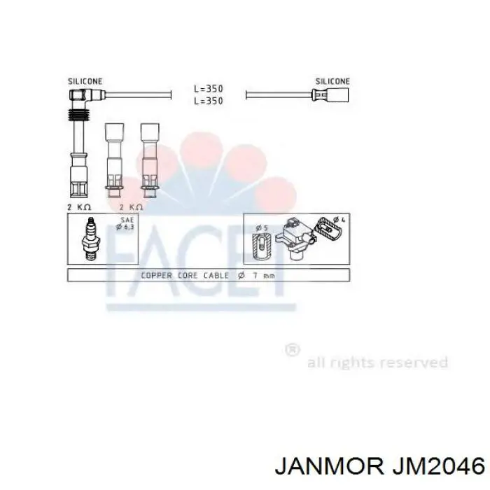 Compre JM2046 Janmor Ponta da vela de ignição