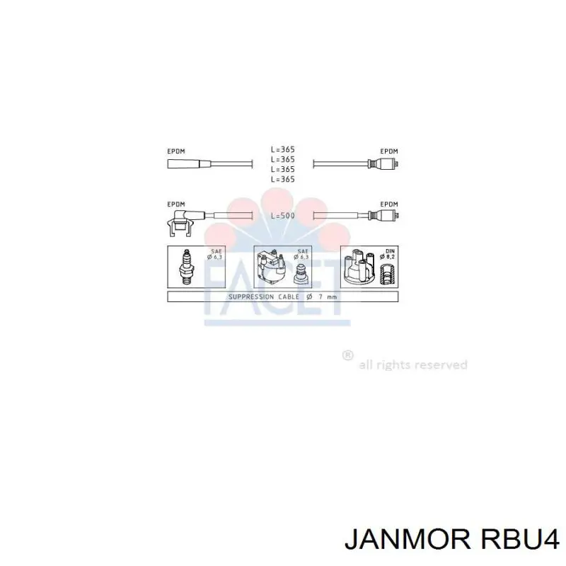 Fios de alta voltagem, kit Janmor RBU4 preço, a partir de 27,22 USD