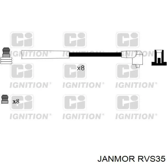 RVS35 Janmor Fios de alta voltagem, kit