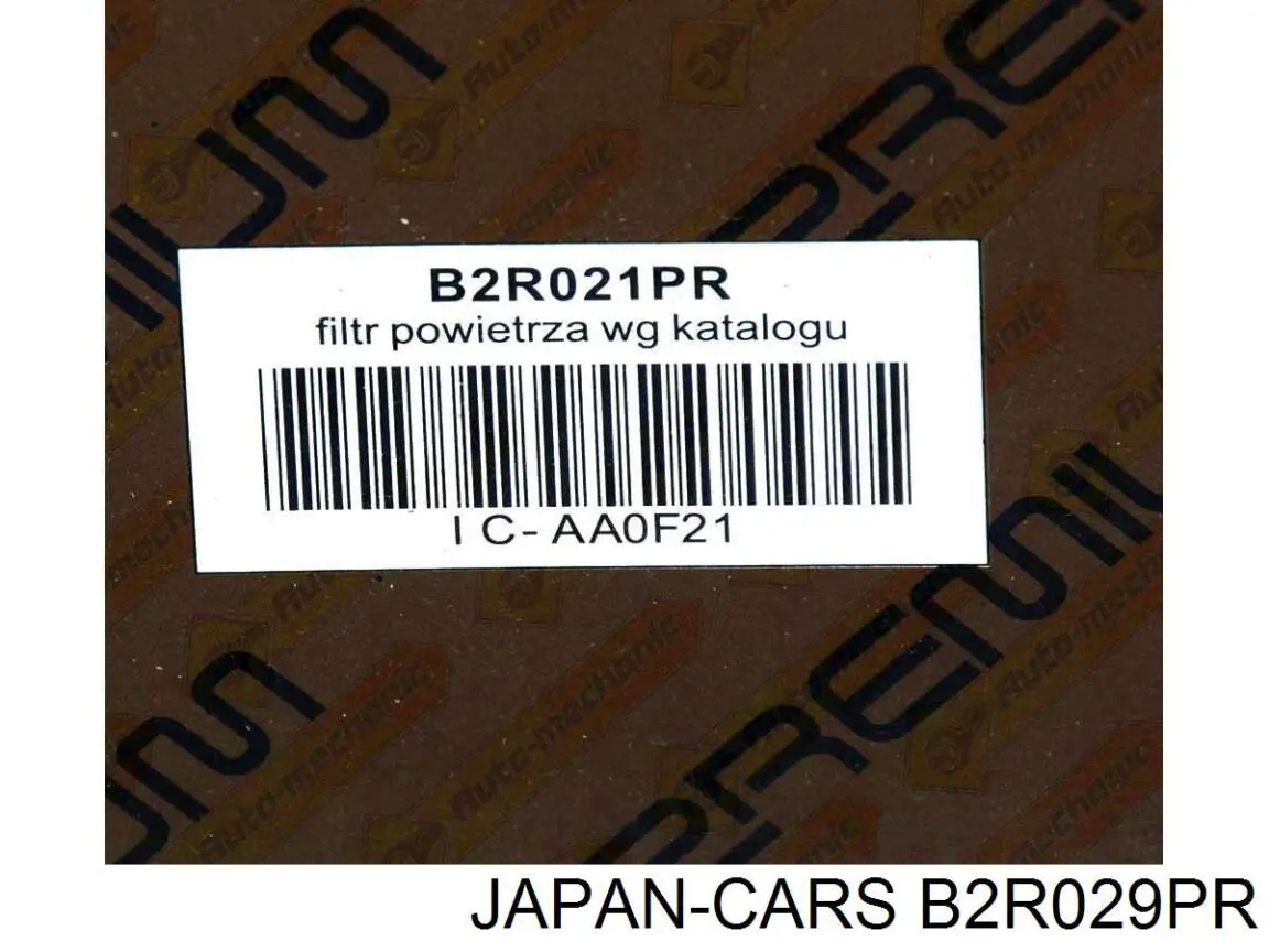 Compre B2R029PR Japan Cars Caixa de filtro de ar