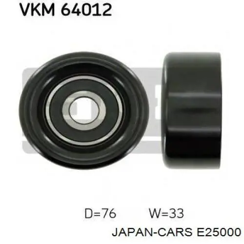 Compre E25000 Japan Cars Rolo de reguladora de tensão da correia de transmissão