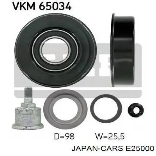 Rolo de reguladora de tensão da correia de transmissão Japan Cars E25000 preço, a partir de 37,45 USD