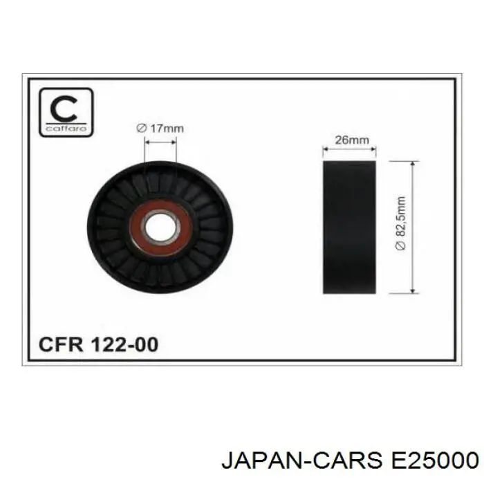 Rolo de reguladora de tensão da correia de transmissão E25000 Japan Cars