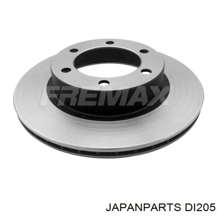 Disco do freio dianteiro DI205 Japan Parts