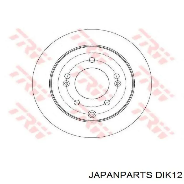 Compre DIK12 Japan Parts Disco do freio dianteiro
