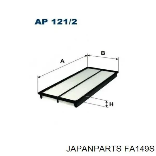 Compre FA149S Japan Parts Filtro de ar