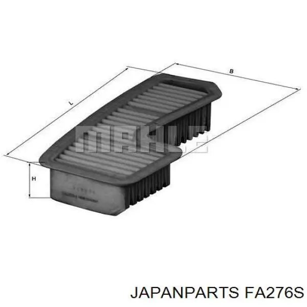 Compre FA276S Japan Parts Filtro de ar