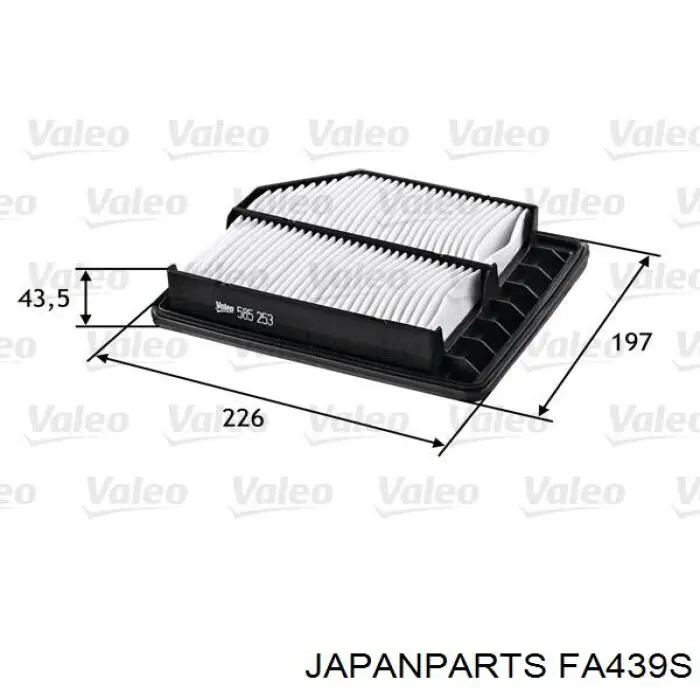 Compre FA439S Japan Parts Filtro de ar