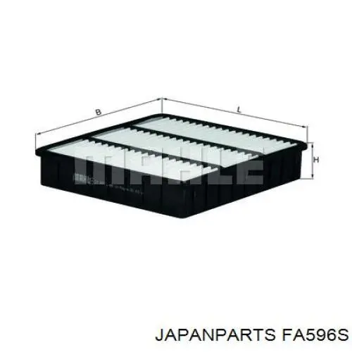 Filtro de ar Japan Parts FA596S preço, a partir de 10,68 USD