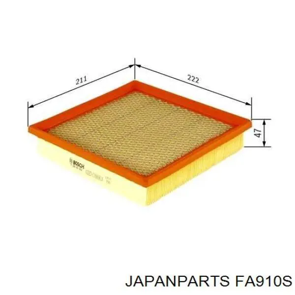 Filtro de ar Japan Parts FA910S preço, a partir de 16,47 USD