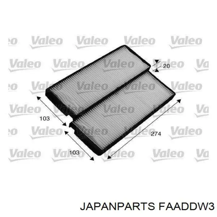 Compre FAADDW3 Japan Parts Filtro de salão