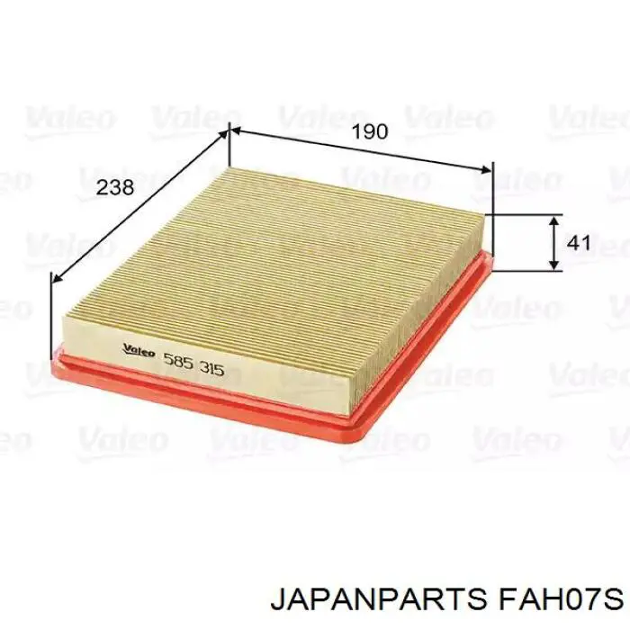 Compre FAH07S Japan Parts Filtro de ar