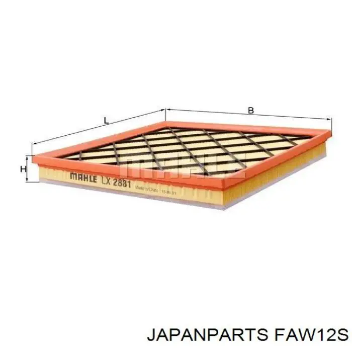 Filtro de ar Japan Parts FAW12S preço, a partir de 16,49 USD