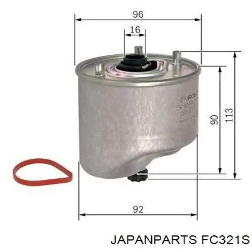 Compre FC321S Japan Parts Filtro de combustível