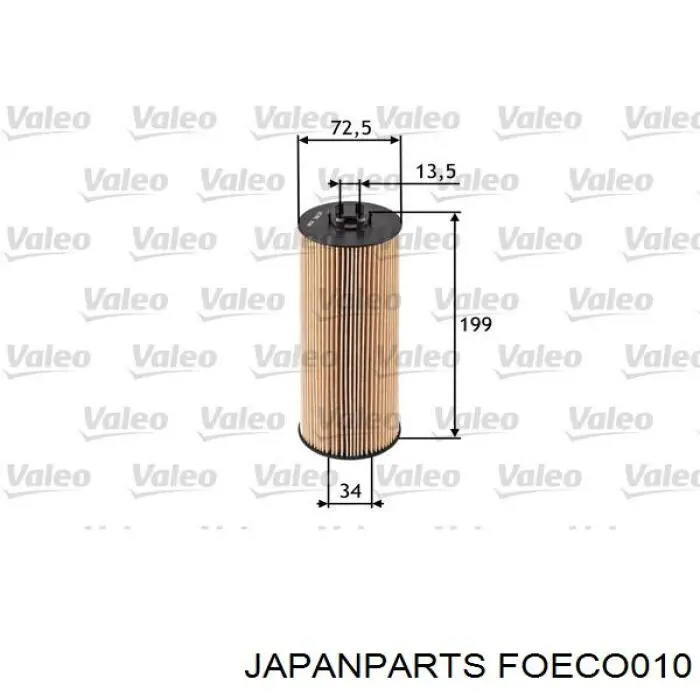 Filtro de óleo Japan Parts FOECO010 preço, a partir de 10,57 USD