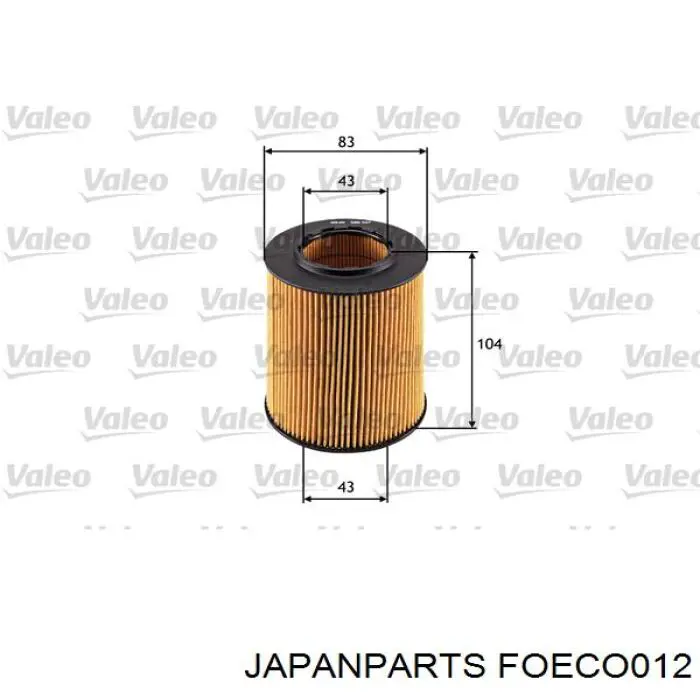 Filtro de óleo Japan Parts FOECO012 preço, a partir de 8,40 USD