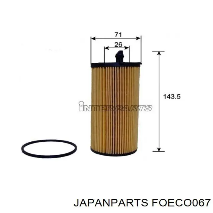 Filtro de óleo FOECO067 Japan Parts