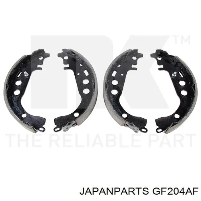 Compre GF204AF Japan Parts Sapatas do freio traseiras de tambor