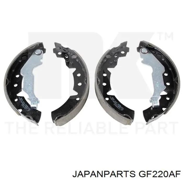 Compre GF220AF Japan Parts Sapatas do freio traseiras de tambor