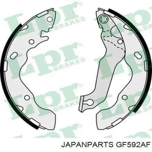 Compre GF592AF Japan Parts Sapatas do freio traseiras de tambor