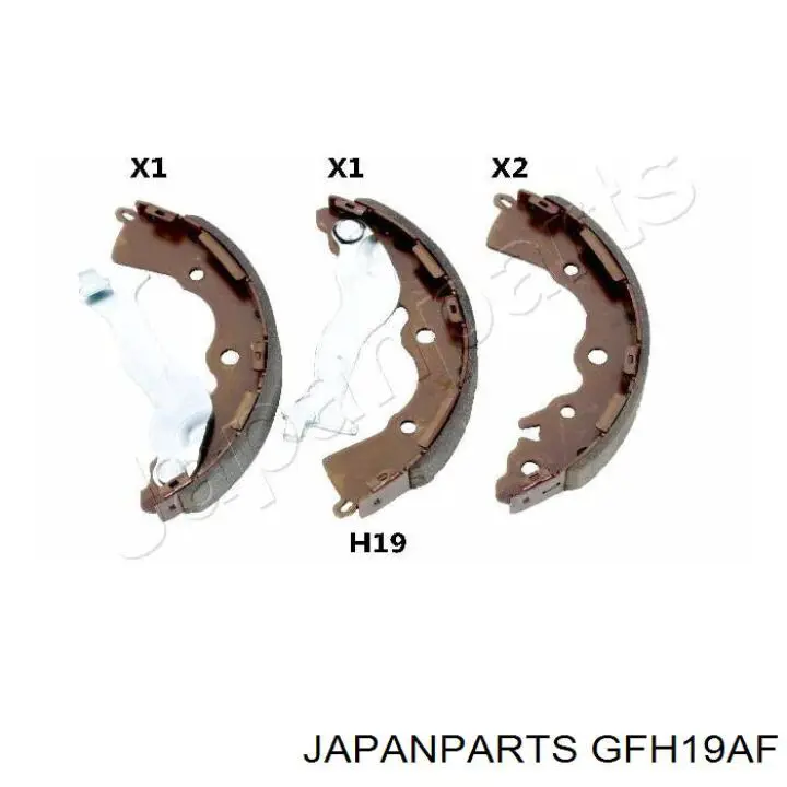 Compre GFH19AF Japan Parts Sapatas do freio traseiras de tambor