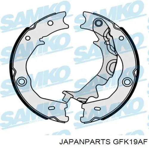 Sapatas do freio de estacionamento Japan Parts GFK19AF preço, a partir de 42,71 USD