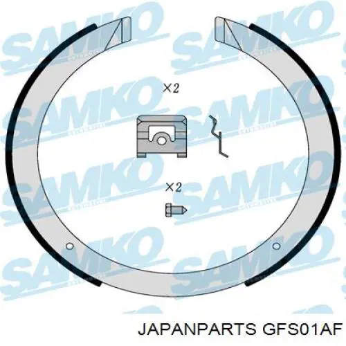 Compre GFS01AF Japan Parts Sapatas do freio de estacionamento