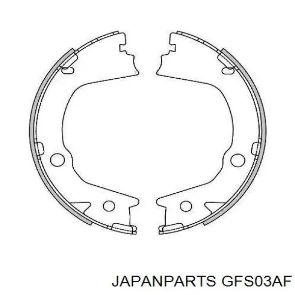 Sapatas do freio de estacionamento Japan Parts GFS03AF preço, a partir de 36,75 USD