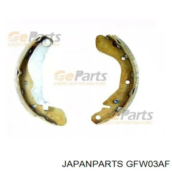 Sapatas do freio traseiras de tambor Japan Parts GFW03AF preço, a partir de 34,11 USD