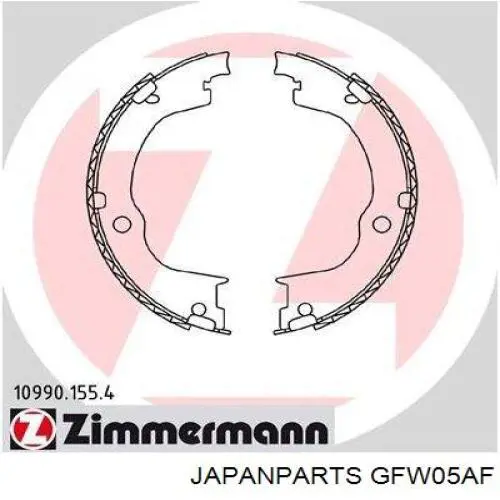 Compre GFW05AF Japan Parts Sapatas do freio de estacionamento