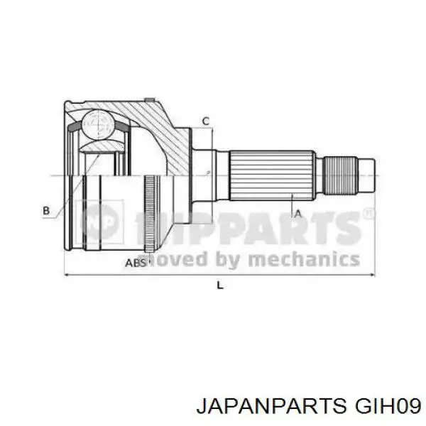 Junta homocinética externa dianteira Japan Parts GIH09 preço, a partir de 59,30 USD