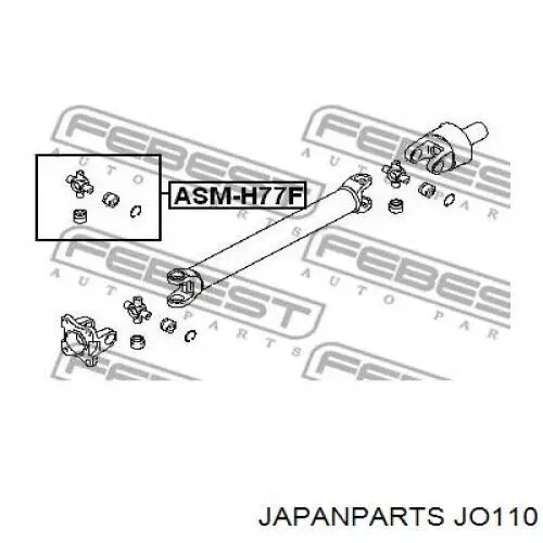 Cruzeta da junta universal dianteira Japan Parts JO110 preço, a partir de 23,48 USD