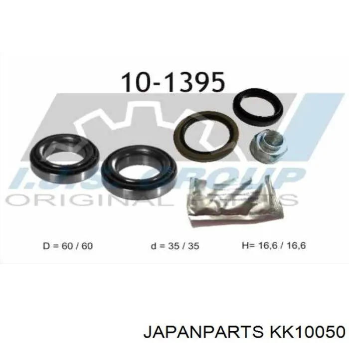 Compre KK10050 Japan Parts Rolamento de cubo dianteiro