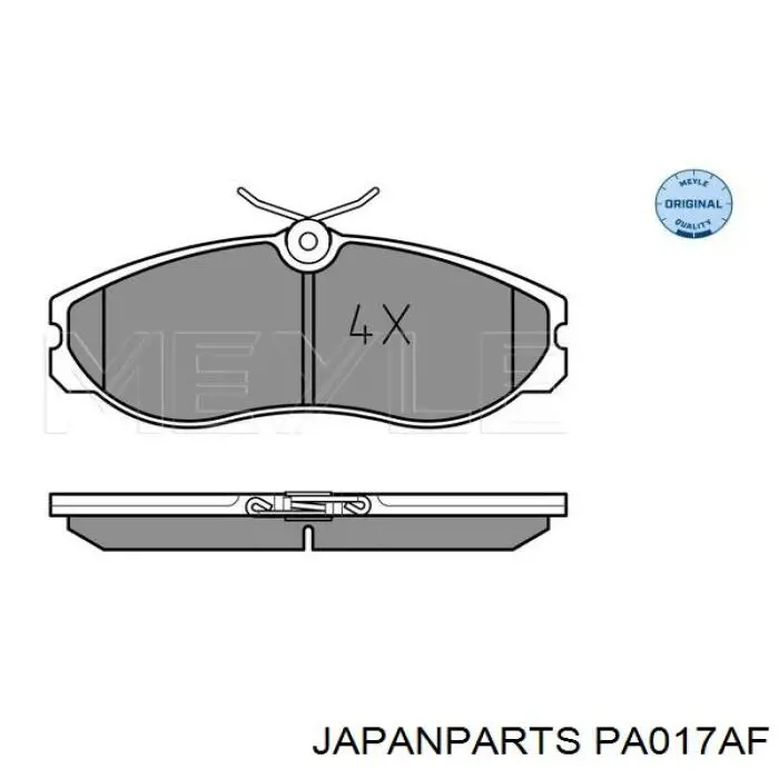 Sapatas do freio dianteiras de disco Japan Parts PA017AF preço, a partir de 34,41 USD