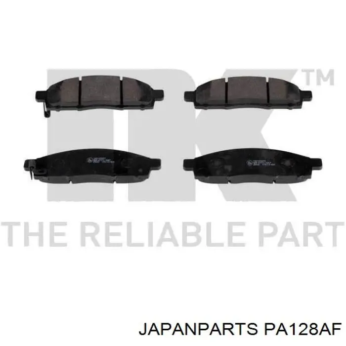 Compre PA128AF Japan Parts Sapatas do freio dianteiras de disco