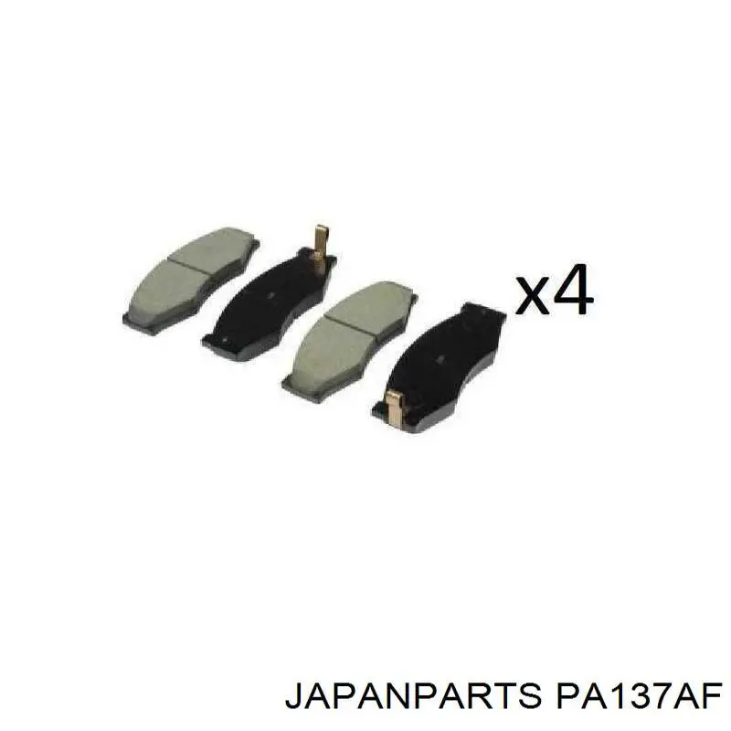 Compre PA137AF Japan Parts Sapatas do freio dianteiras de disco