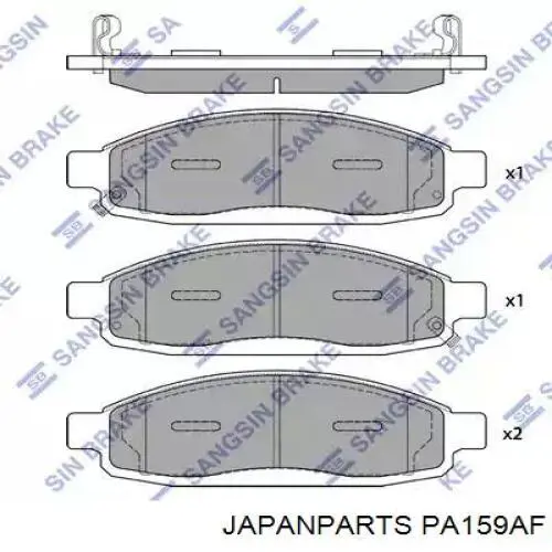 Compre PA159AF Japan Parts Sapatas do freio dianteiras de disco