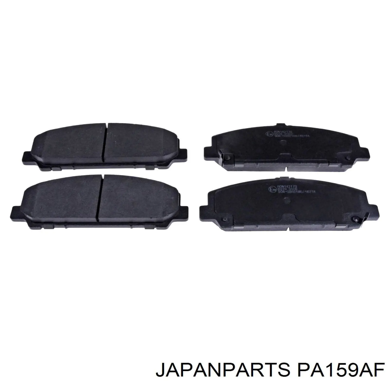 PA159AF Japan Parts Sapatas do freio dianteiras de disco