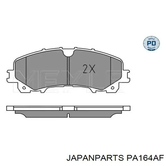 Sapatas do freio dianteiras de disco Japan Parts PA164AF preço, a partir de 36,53 USD