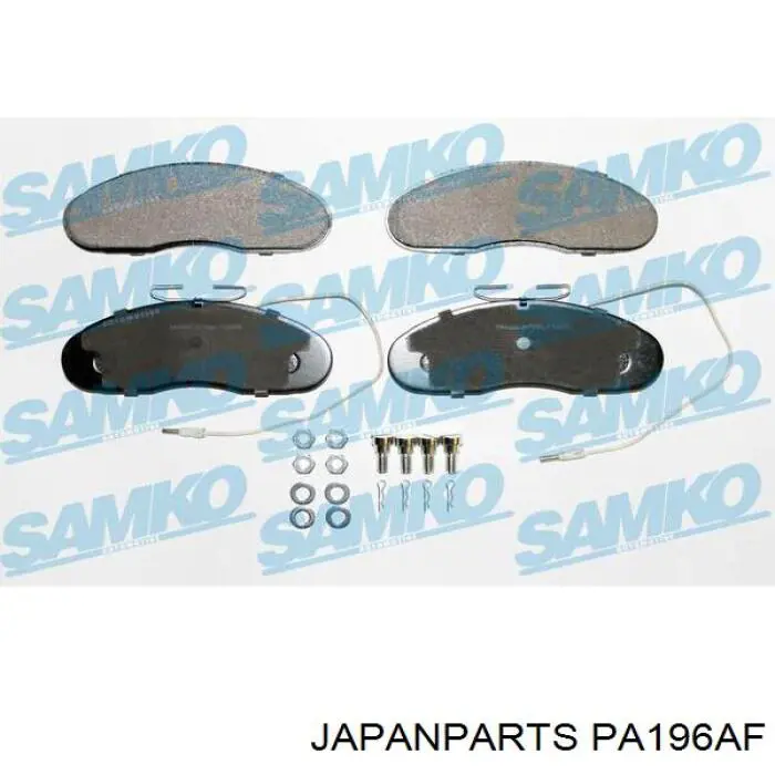Compre PA196AF Japan Parts Sapatas do freio dianteiras de disco