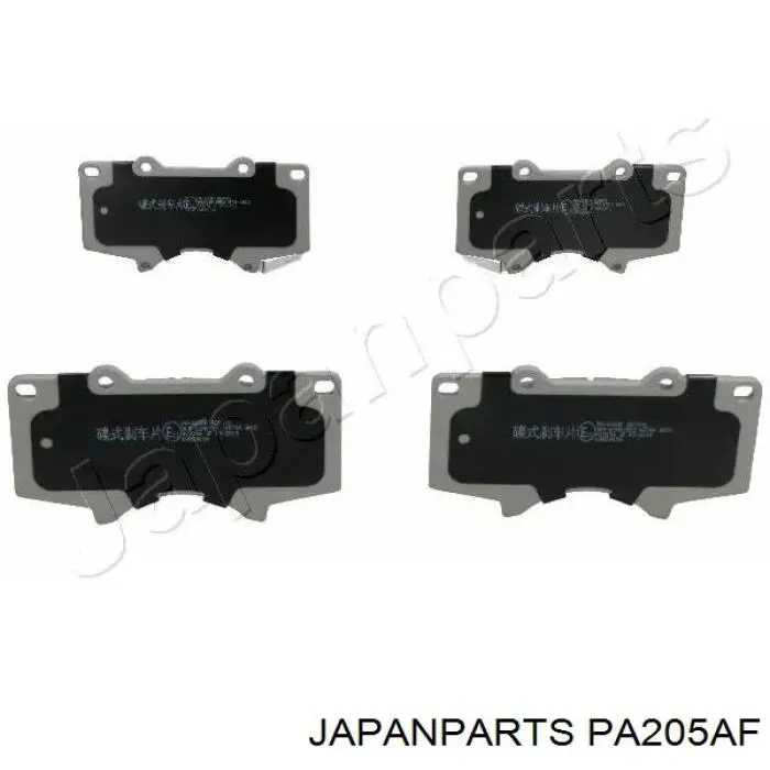 Sapatas do freio dianteiras de disco Japan Parts PA205AF preço, a partir de 33,63 USD
