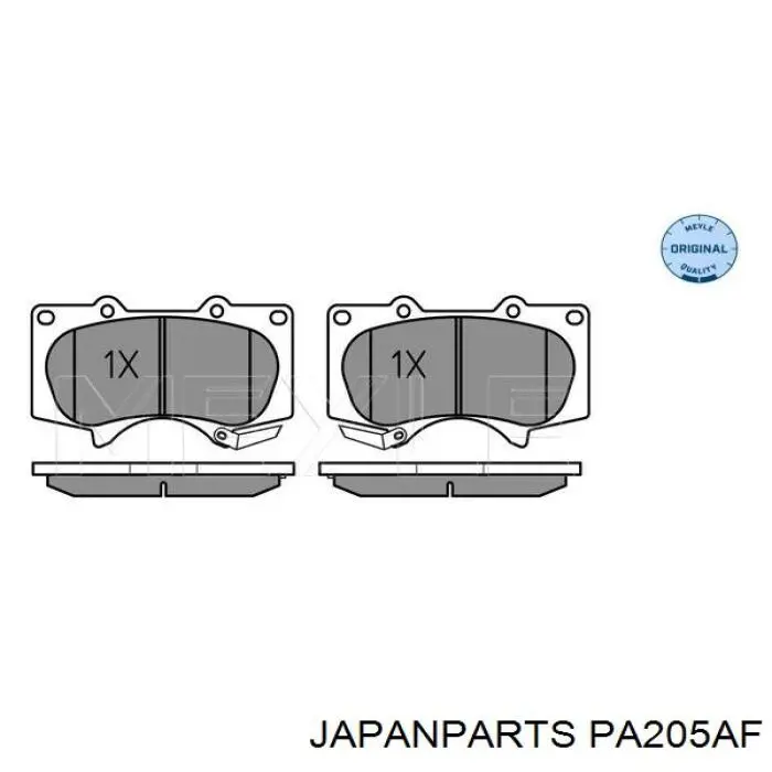 Compre PA205AF Japan Parts Sapatas do freio dianteiras de disco