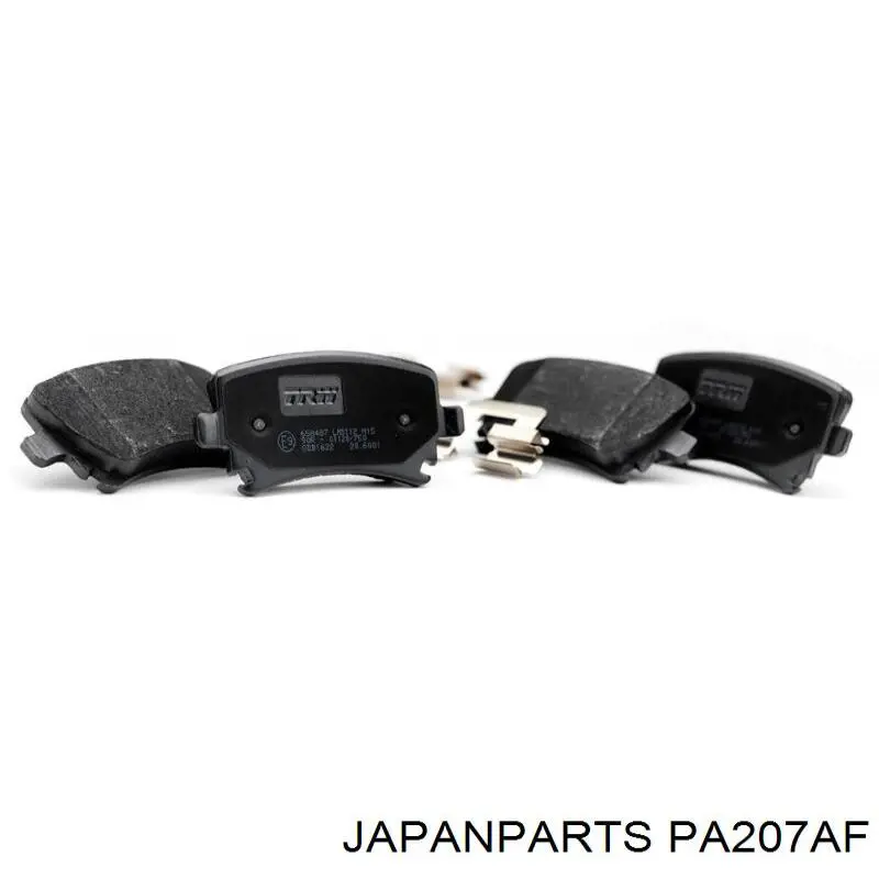 Compre PA207AF Japan Parts Sapatas do freio dianteiras de disco