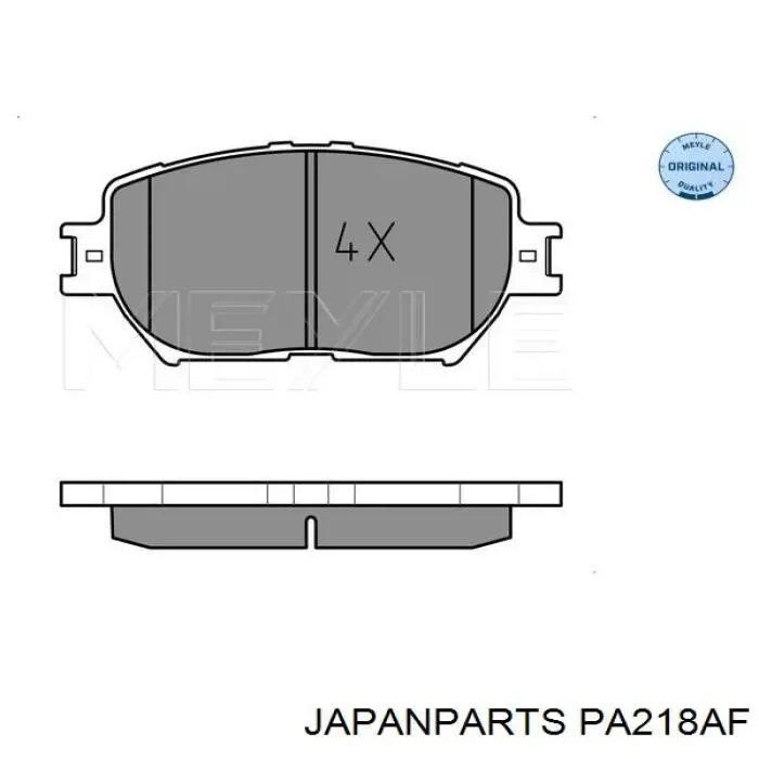 Sapatas do freio dianteiras de disco Japan Parts PA218AF preço, a partir de 44,14 USD