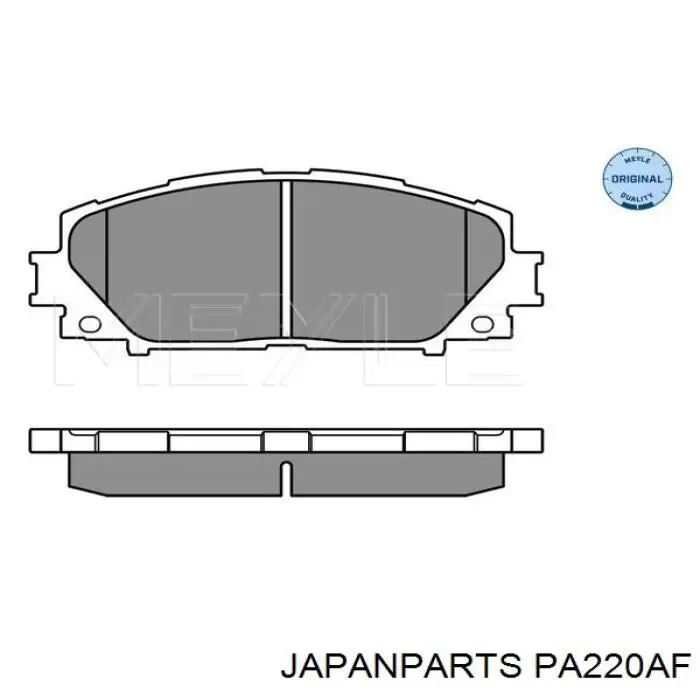 Sapatas do freio dianteiras de disco Japan Parts PA220AF preço, a partir de 21,50 USD