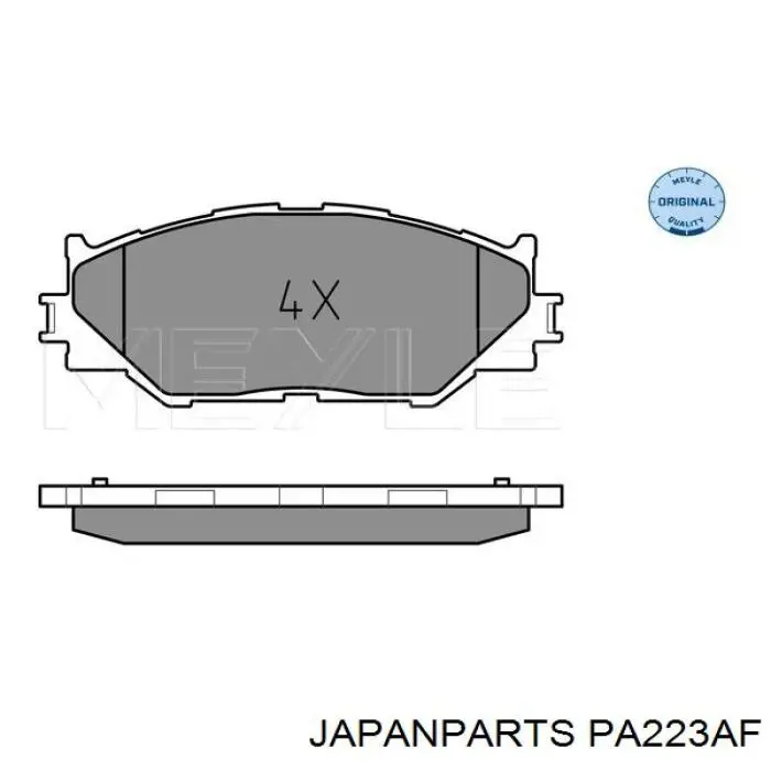 Compre PA223AF Japan Parts Sapatas do freio dianteiras de disco