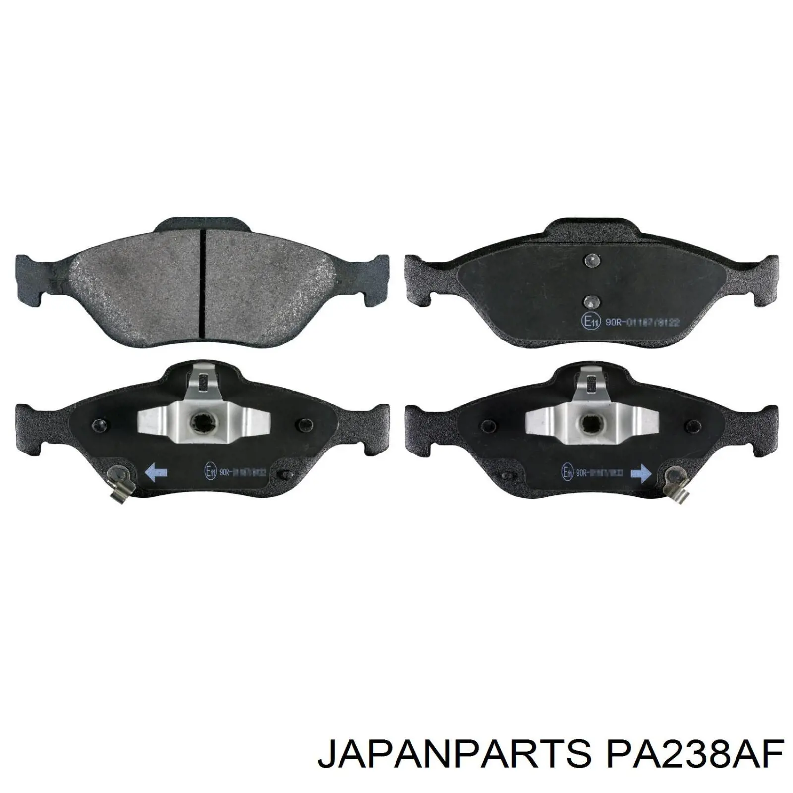 Sapatas do freio dianteiras de disco Japan Parts PA238AF preço, a partir de 30,46 USD