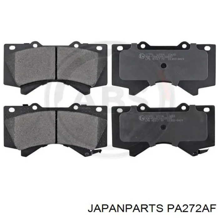 Compre PA272AF Japan Parts Sapatas do freio dianteiras de disco